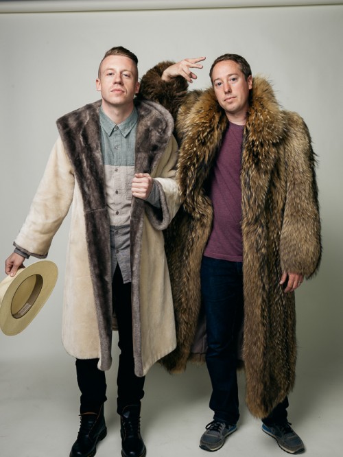 Macklemore and John Keatley behind the scenes
